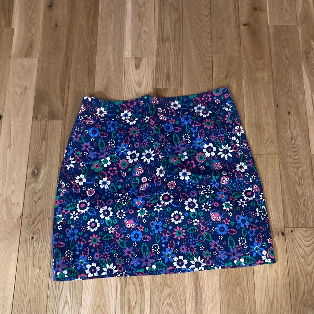 Talbots Multicolor Floral Pencil Skirt